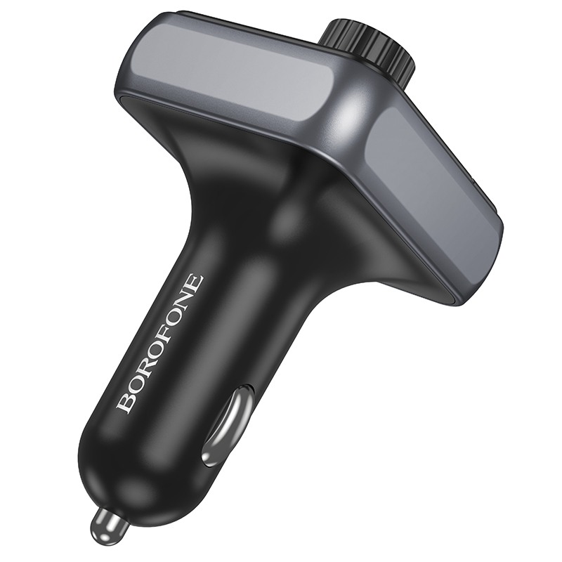 Автомобильное зарядное устройство с FM-Трансмиттер BOROFONE BC50 Ascenso, 2xUSB + 1xUSB-C, 0.5A, 38W, черный фото
