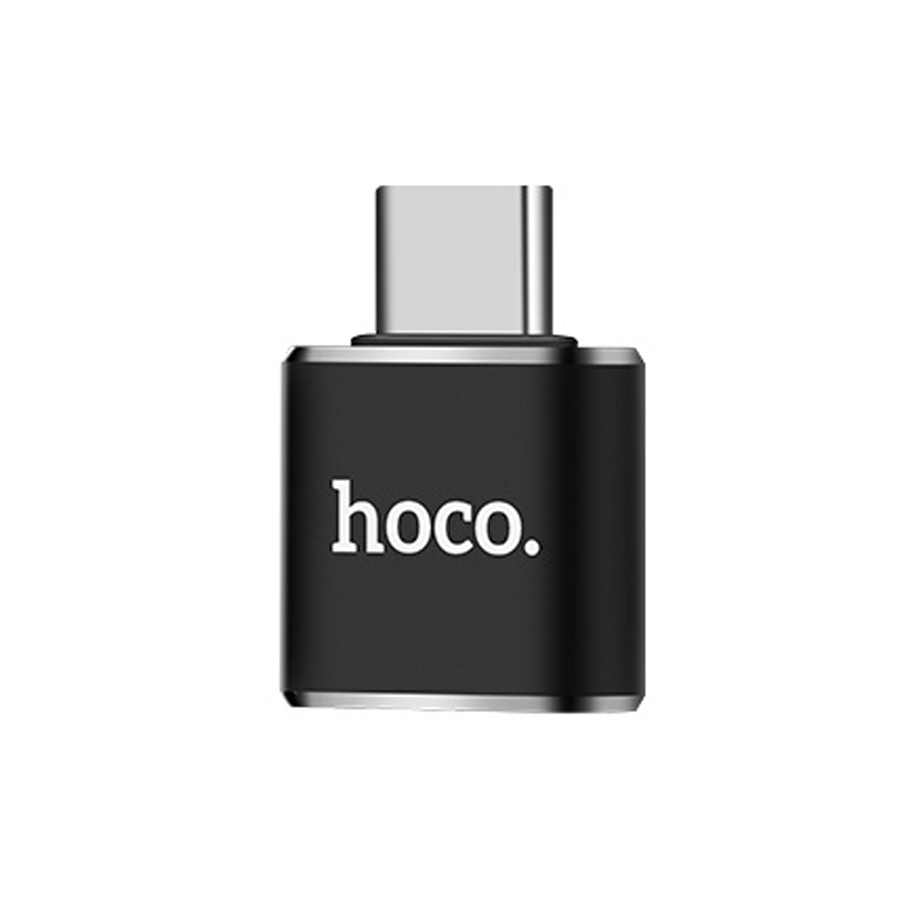 Переходник/Адаптер HOCO UA5 OTG Type-C (m) - USB (f), черный фото