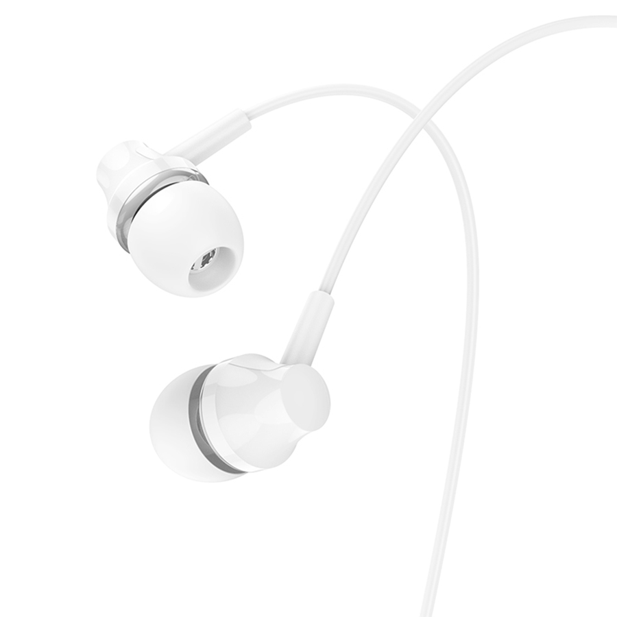 Проводные наушники BOROFONE BM74 Singer, Jack 3.5mm, 1.2 м, белый фото