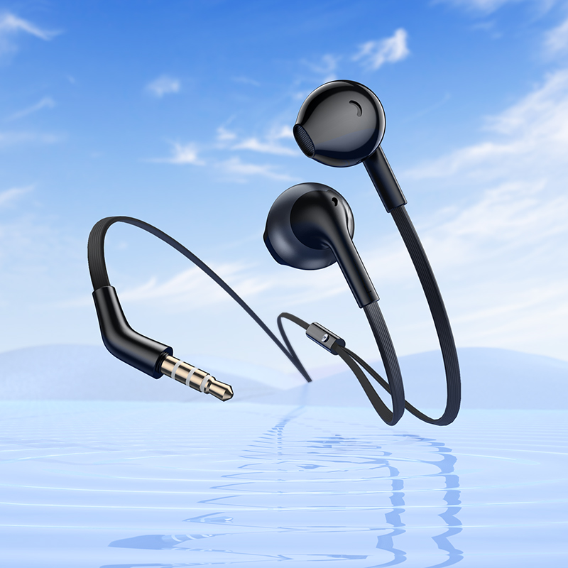 Проводные наушники HOCO M115 Sagacious, Jack 3.5mm, 1.2 м, черный фото