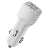 Автомобильное зарядное устройство HOCO Z23 grand style, 2xUSB, 2.4A, 12W, белый фото