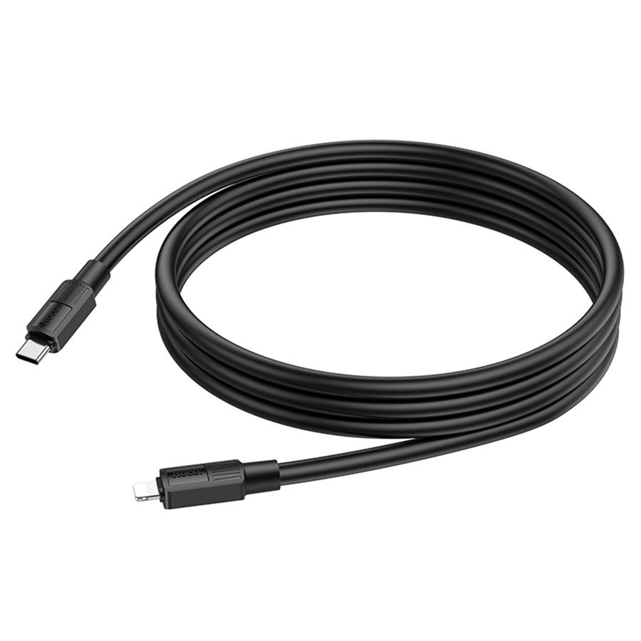 Кабель USB-C HOCO X84 Solid Type-C - Lightning, 2.4А, 20W, 1 м, черный оптом недорого с доставкой Кабель USB-C HOCO X84 Solid Type-C - Lightning, 2.4А, 20W, 1 м, черный фото