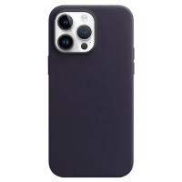 Чехол Leather Case MagSafe для iPhone 14 Pro Max 6.7", темно-синий (3) фото