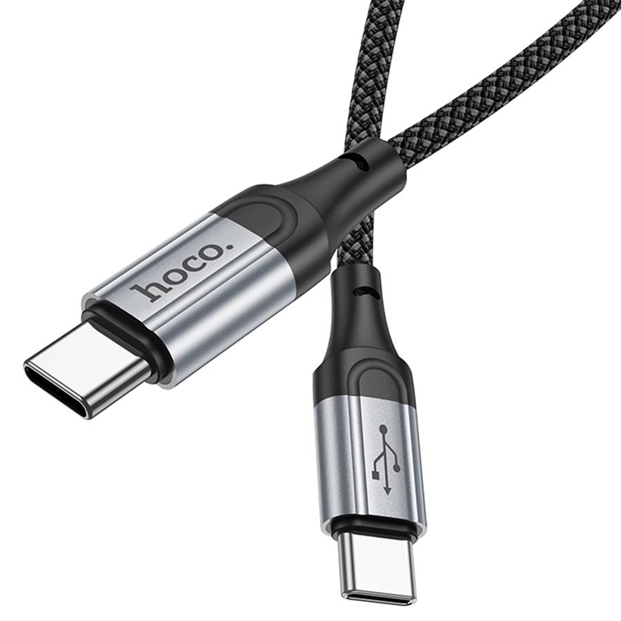 Кабель USB-C HOCO X102 Fresh Type-C - Type-C, 3A, 60W, 1 м, черный фото