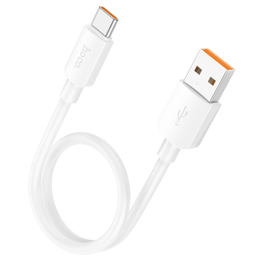 Кабель USB HOCO X96 Hyper USB - Type-C, 6A, 100W, 25 см, белый фото