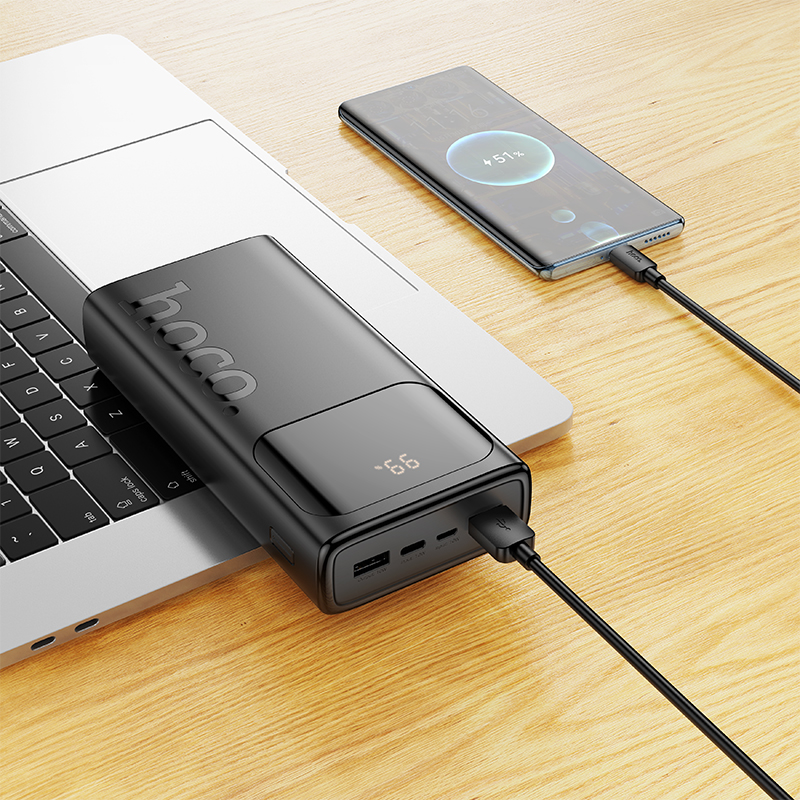 Портативный аккумулятор HOCO J144A Hymn, 30000 мА⋅ч, белый фото