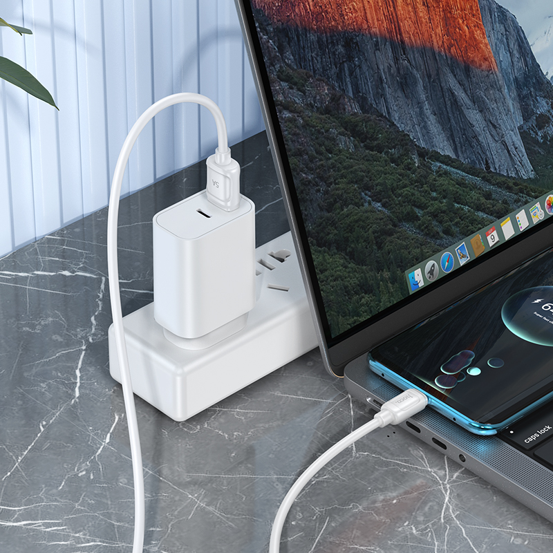 Кабель USB HOCO X115 Surpass USB - Type-C, 100W, 1 м, белый фото
