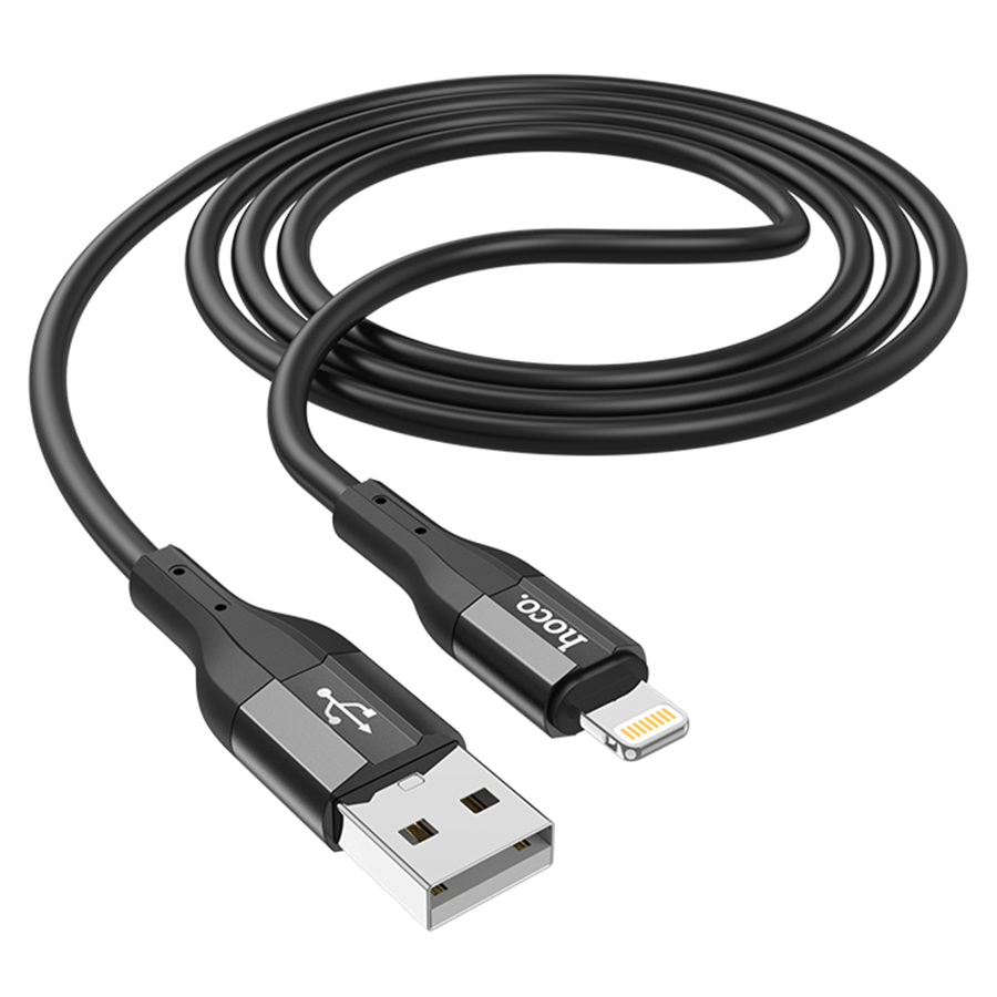 Кабель USB HOCO X72 Creator USB - Lightning, 2.4А, 1 м, черный фото