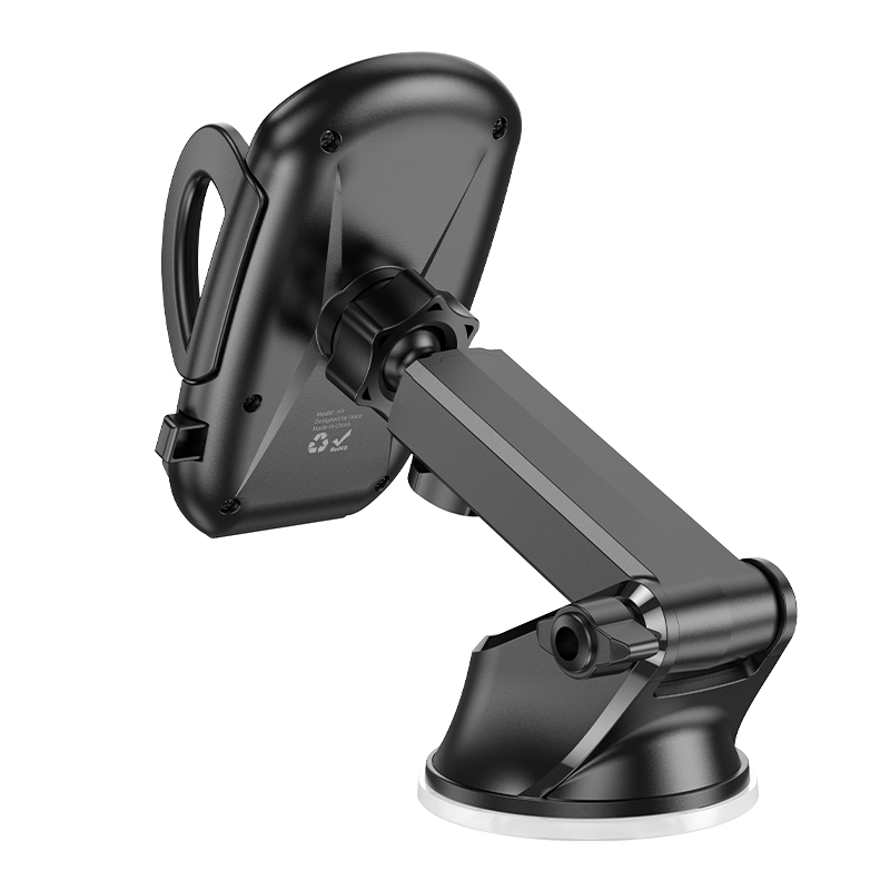 Автомобильный держатель HOCO H9 General, зажимной, на приборную панель, черный фото
