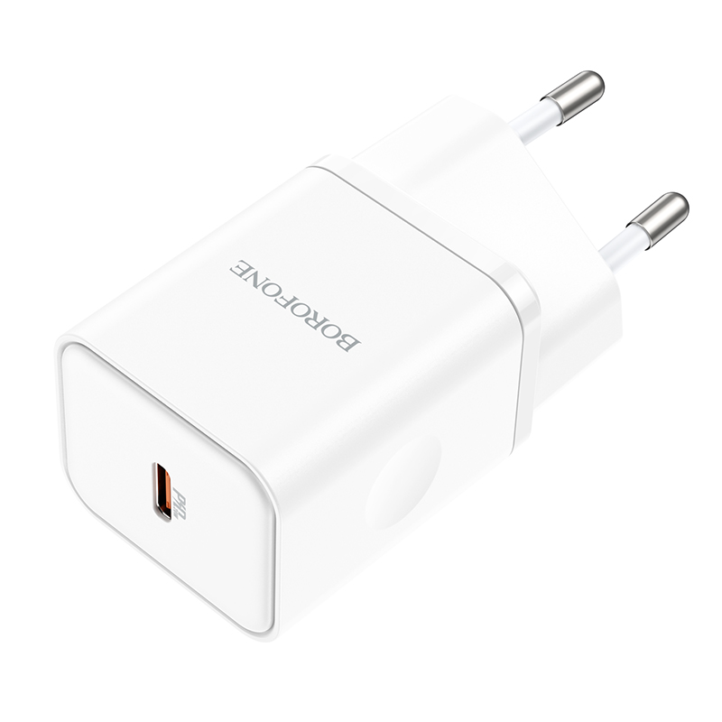 Сетевое зарядное устройство BOROFONE BN6 Field 1xUSB-C, 20W, белый фото