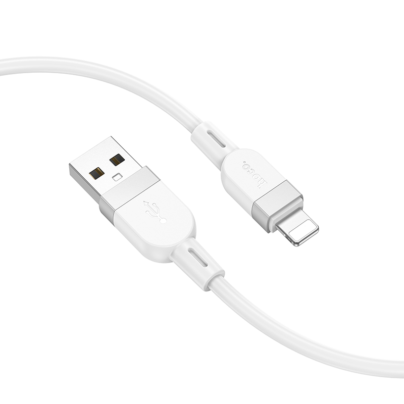 Кабель USB HOCO X109 Energy  USB - Lightning, 2.4А, 1 м, белый фото
