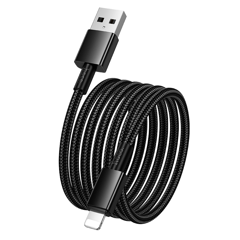 Кабель USB HOCO X119 Energy USB - Lightning, 2.4А, 1 м, черный фото