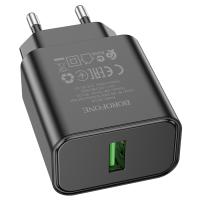 Сетевое зарядное устройство BOROFONE BA72A Spring 1xUSB, 18W, черный фото