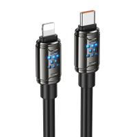 Кабель USB-C HOCO U143 Joy Type-C - Lightning, 27W, 1.2 м, черный фото