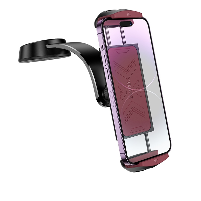 Автомобильный держатель HOCO H68 Gamble , зажимной, на приборную панель, черный+красный фото