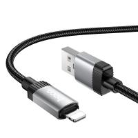 Кабель USB HOCO X117 Star USB - Lightning, 2.4А, 1 м, черный фото