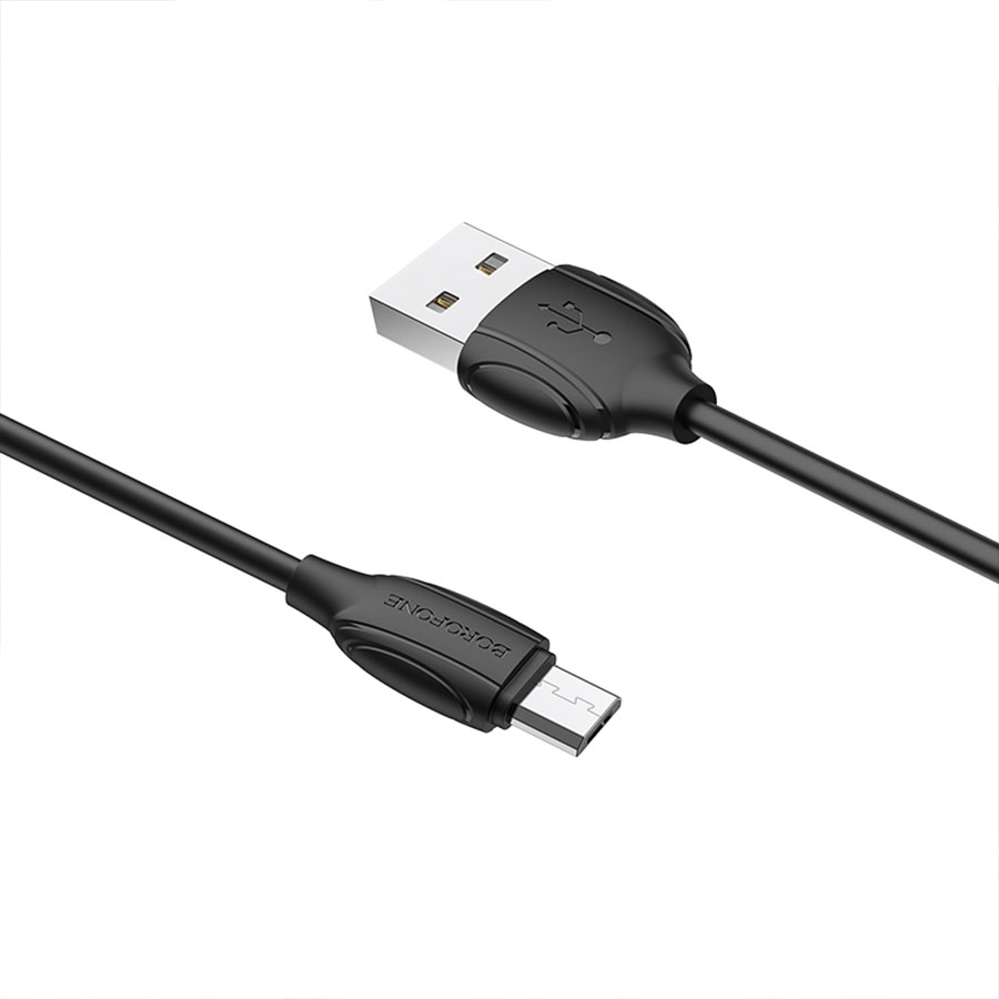 Кабель USB BOROFONE BX19 Benefit USB - MicroUSB, 1.3А, 1 м, черный фото