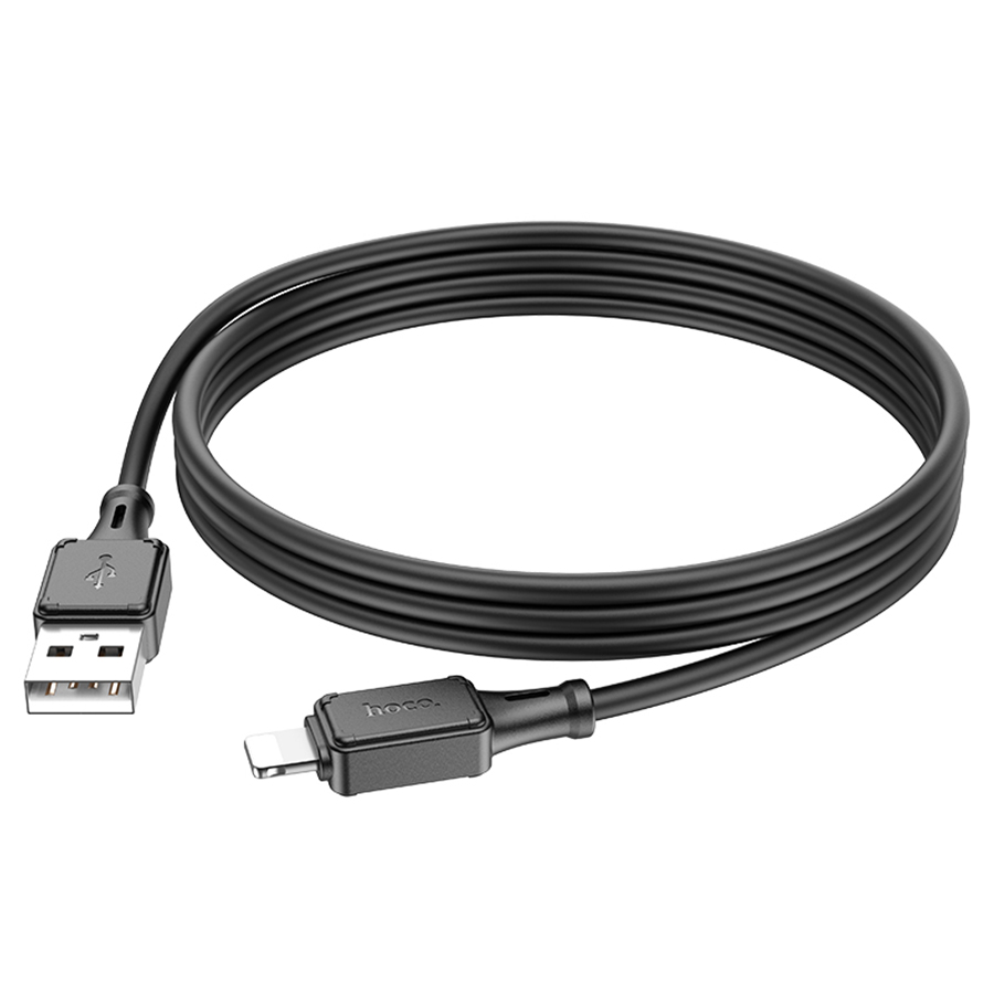 Кабель USB HOCO X101 Assistant USB - Lightning, 2.4А, 1 м, черный оптом недорого с доставкой Кабель USB HOCO X101 Assistant USB - Lightning, 2.4А, 1 м, черный фото