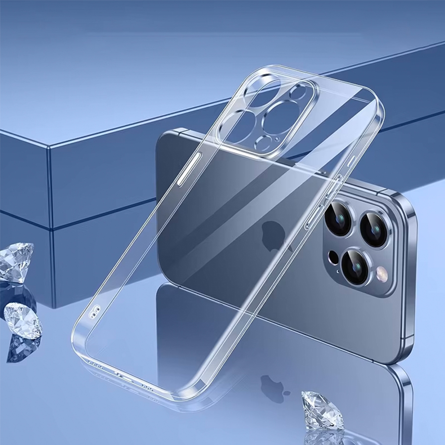 Чехол Clear Case силиконовый с защитой камеры для iPhone 13 Pro Max 6.7", прозрачный фото