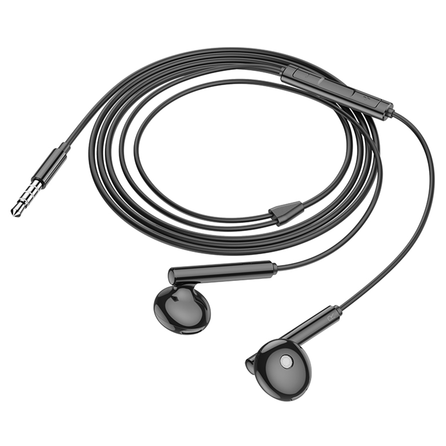 Проводные наушники BOROFONE BM82 Art music, Jack 3.5mm, 1.2 м, черный фото