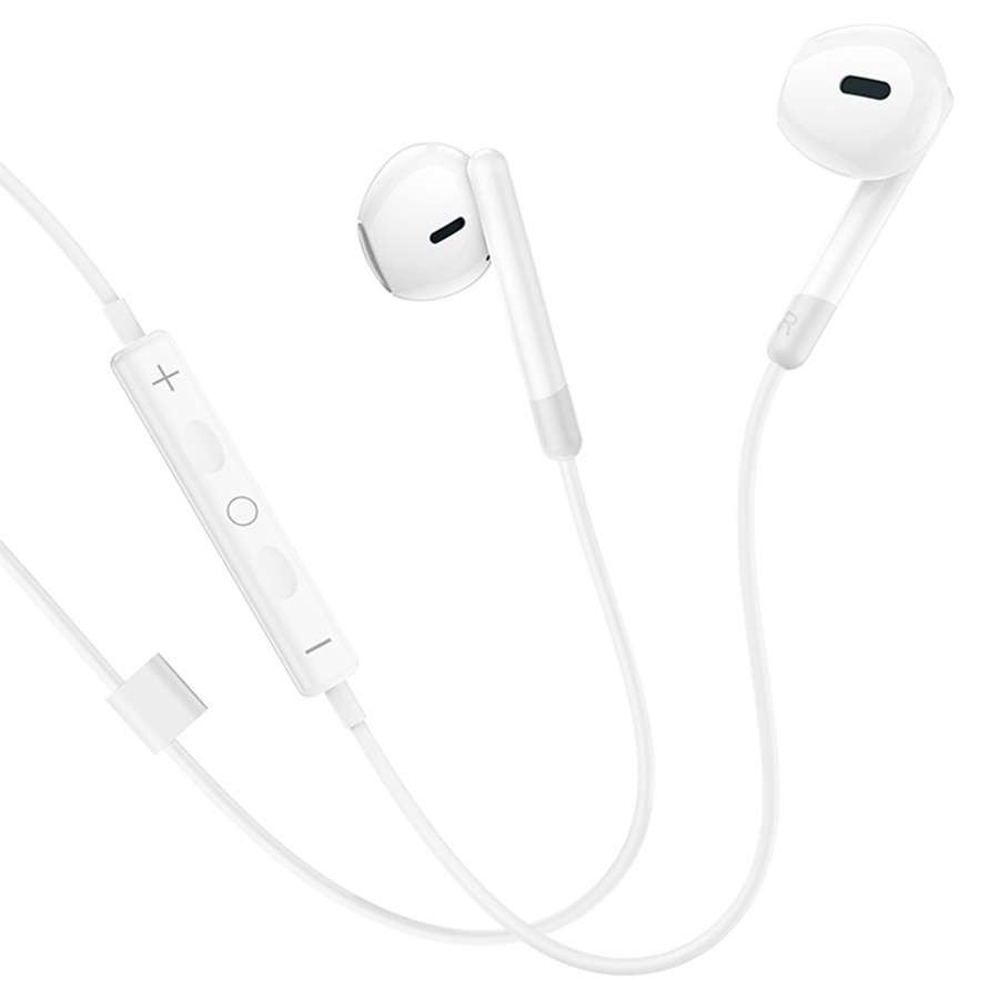 Проводные наушники HOCO M109 Pure joy, Jack 3.5mm, 1.2 м, белый фото