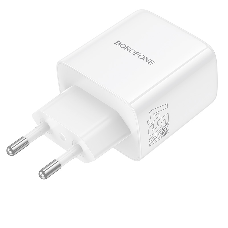 Сетевое зарядное устройство BOROFONE BN31 Cargador 2xUSB-C, 45W, белый фото