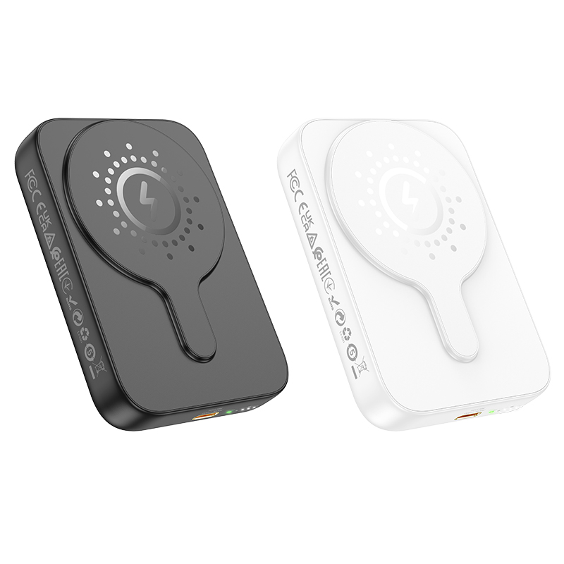 Портативный аккумулятор HOCO J117A Esteem, с беспроводной зарядкой, 20W, 10000 мА⋅ч, белый фото