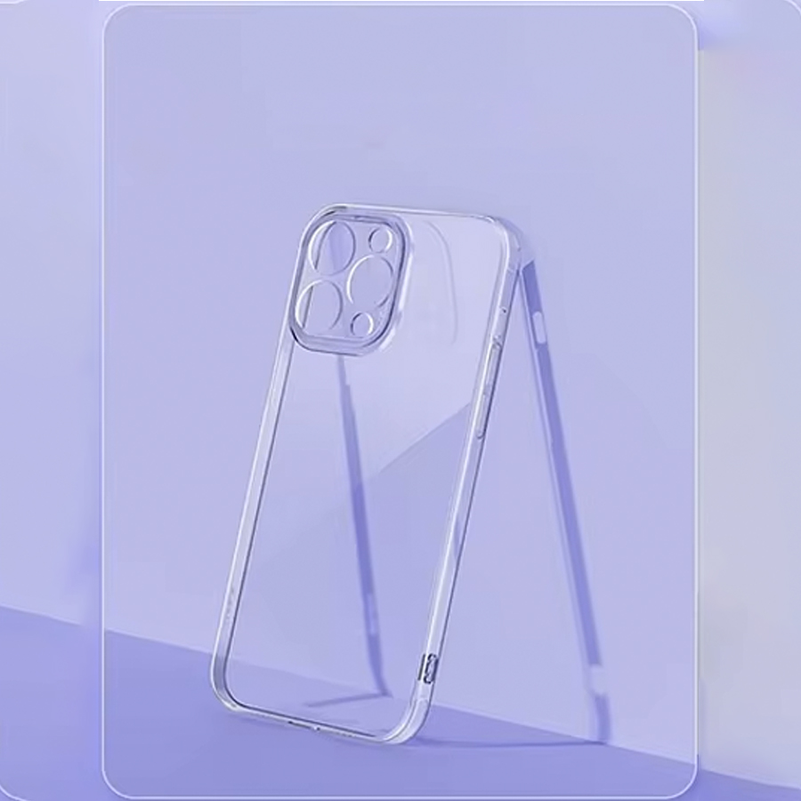 Чехол Clear Case силиконовый с защитой камеры для iPhone 14 Pro Max 6.7", прозрачный фото