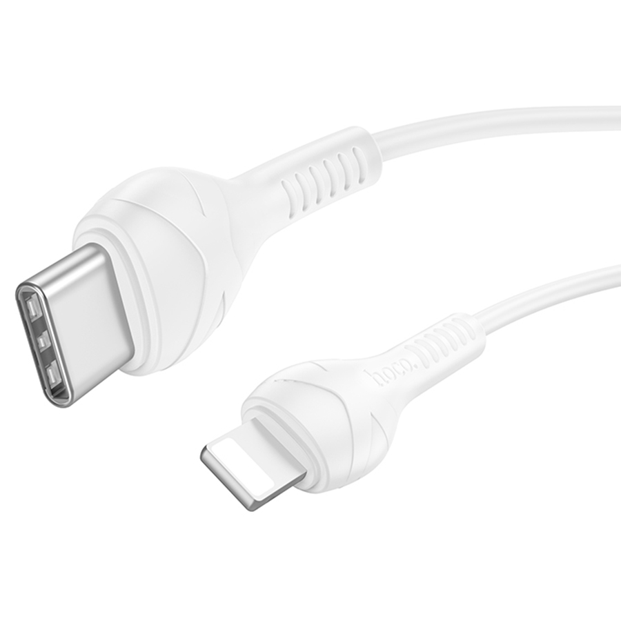 Кабель USB-C HOCO X37 Cool Type-C - Lightning, 1 м, белый фото