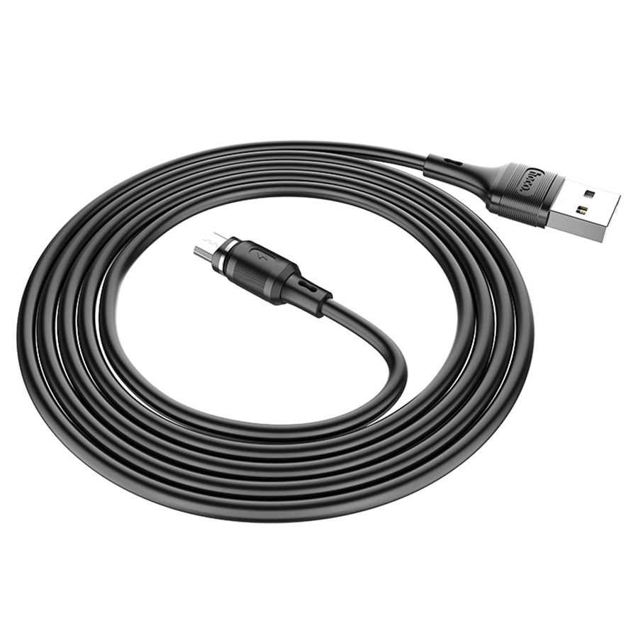 Кабель USB HOCO X52 Sereno USB - MicroUSB магнитный, 2А, 1 м, черный фото