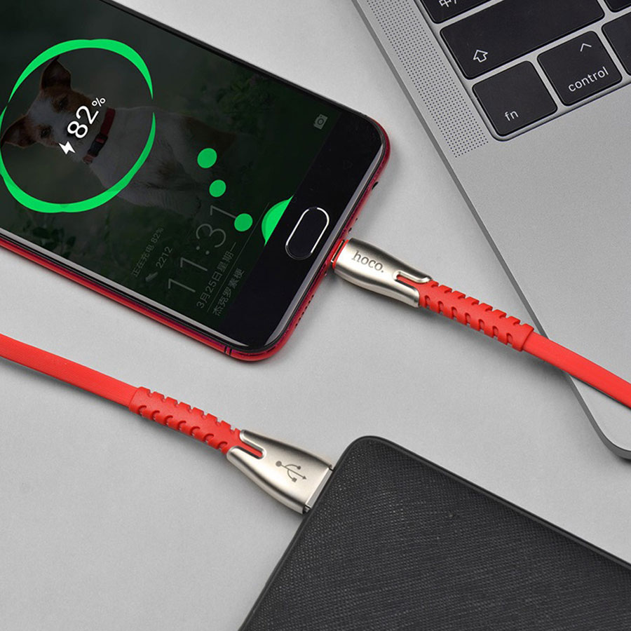 Кабель USB HOCO U58 Core USB - MicroUSB, 2.4А, 1.2 м, красный оптом недорого с доставкой Кабель USB HOCO U58 Core USB - MicroUSB, 2.4А, 1.2 м, красный фото