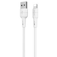 Кабель USB BOROFONE BX30 Silicone USB - Lightning, 2.4А, 1 м, белый фото