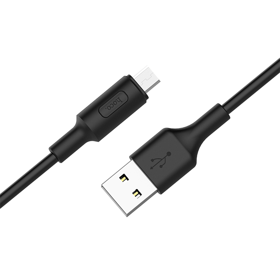 Кабель USB HOCO X25 Soarer USB - MicroUSB, 2А, 1 м, черный фото