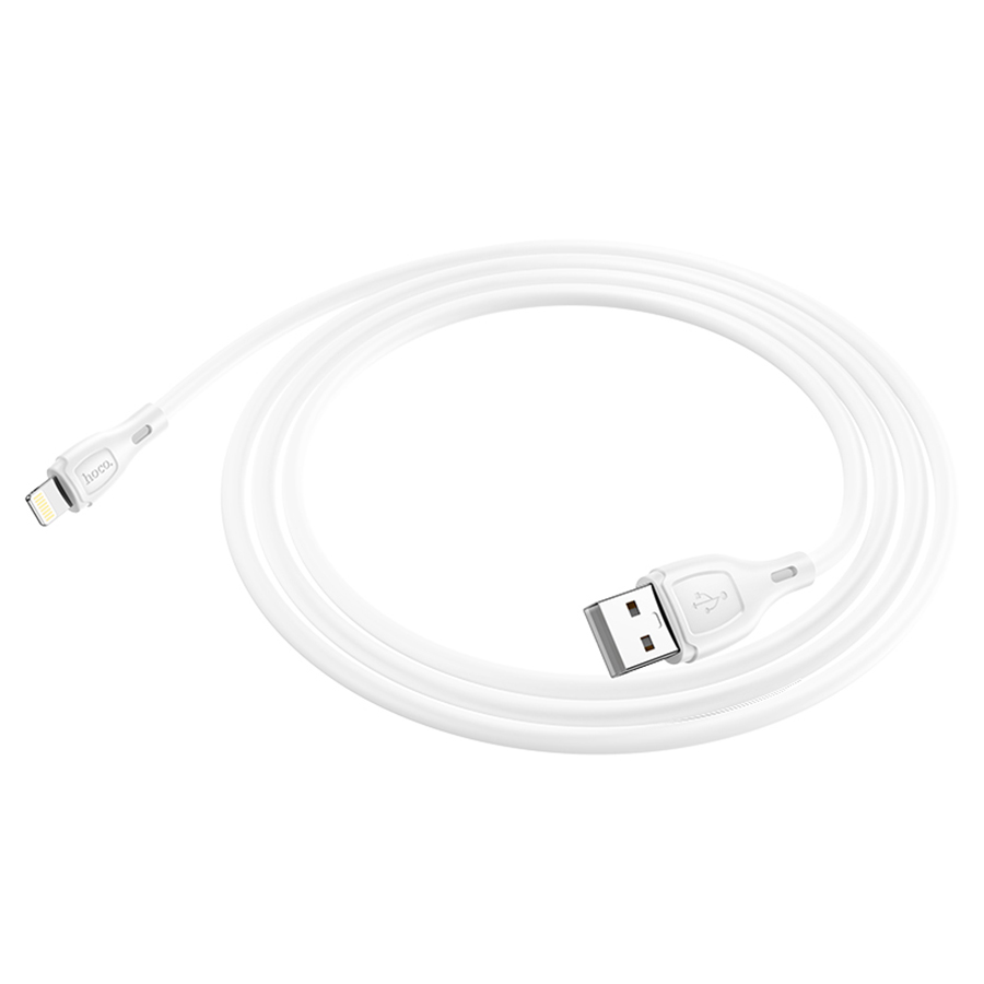 Кабель USB HOCO X61 Ultimate USB - Lightning, 2.4А, 1 м, белый фото