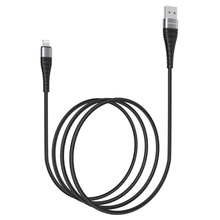 Кабель USB BOROFONE BX32 Munificent USB - Lightning, 2.4А, 1 м, черный фото