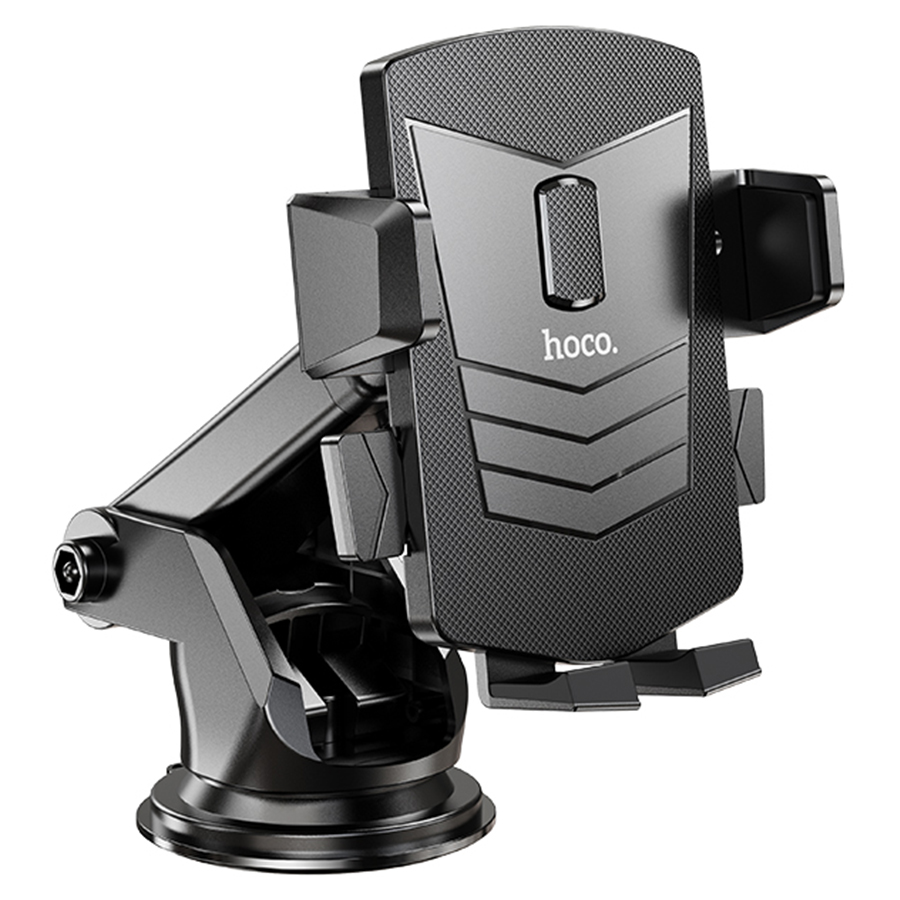 Автомобильный держатель HOCO CA83 David, зажимной, на приборная панель/лобовое стекло, черный фото