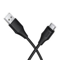 Кабель USB HOCO X124 Bien USB - Type-C, 3A, 1 м, черный фото