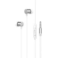 Проводные наушники HOCO M63 Ancient sound, Jack 3.5mm, 1.2 м, серебристый фото