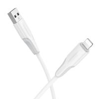 Кабель USB BOROFONE BX119 New USB - Lightning, 2.4А, 1 м, белый фото