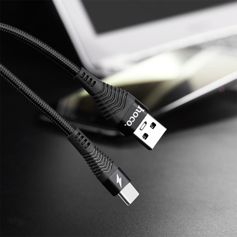 Кабель USB HOCO U53 4A Flash USB - Type-C, 5A, 1.2 м, черный оптом недорого с доставкой Кабель USB HOCO U53 4A Flash USB - Type-C, 5A, 1.2 м, черный фото
