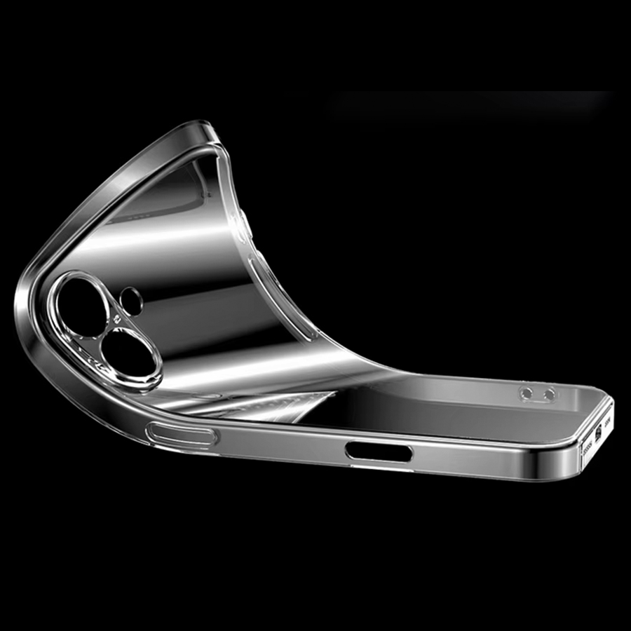 Чехол Clear Case силиконовый с защитой камеры для iPhone 16 (6.1"), прозрачный фото