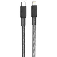 Кабель USB-C HOCO X69 Jaeger Type-C - Lightning, 20W, 1 м, черный+белый оптом недорого с доставкой Кабель USB-C HOCO X69 Jaeger Type-C - Lightning, 20W, 1 м, черный+белый фото