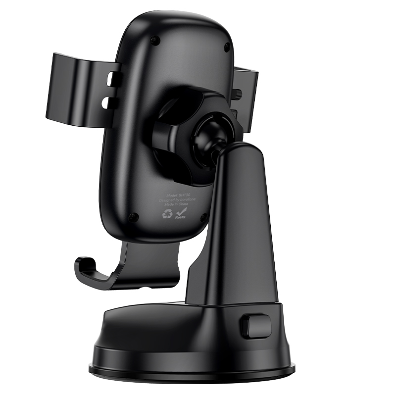 Автомобильный держатель BOROFONE BH130 Follower, зажимной, на приборную панель, черный фото