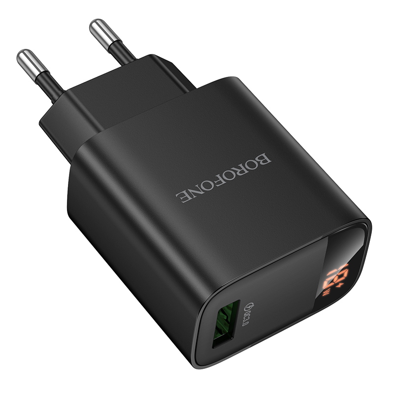 Сетевое зарядное устройство BOROFONE BA95A Ilustre  1xUSB, 18W, черный фото