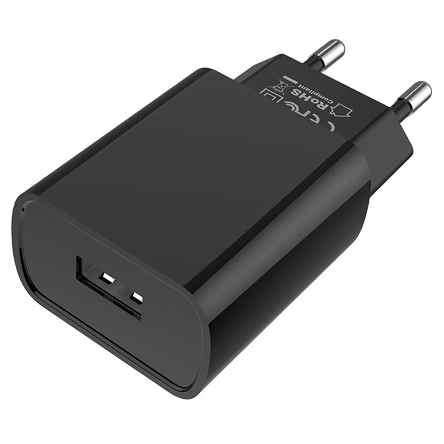 Сетевое зарядное устройство BOROFONE BA20A Sharp 1xUSB с Кабелем USB - Lightning, 2.1A, 10W, черный фото