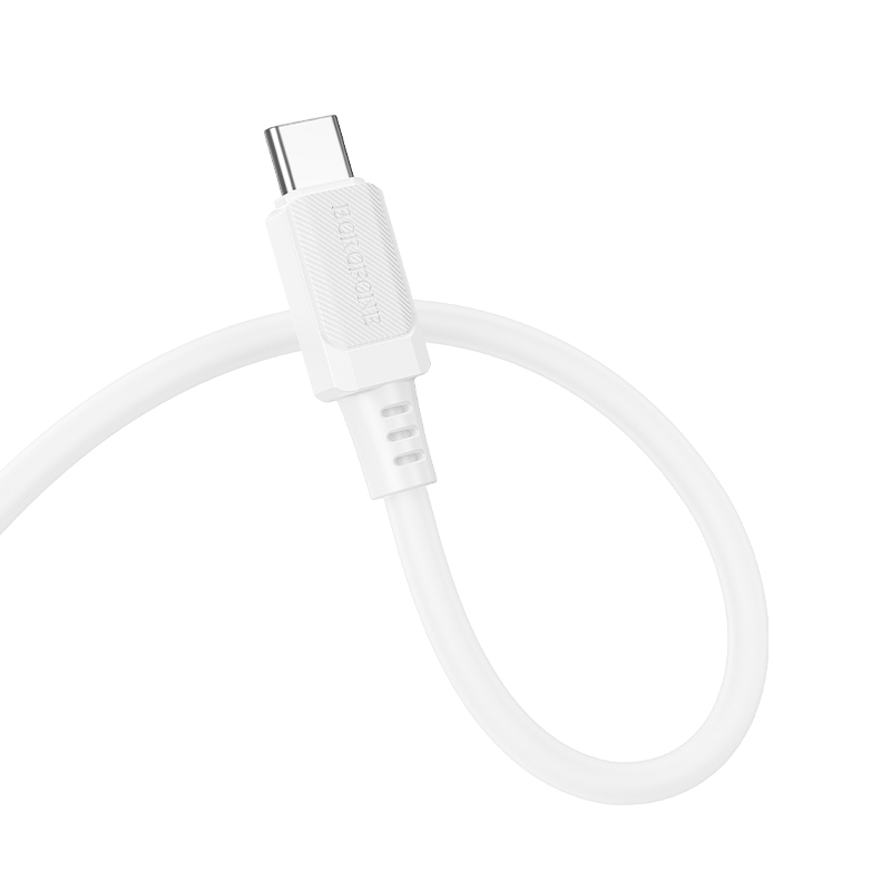 Кабель USB-C BOROFONE BX115 Lotto Type-C - Type-C, 3A, 60W, 1 м, белый фото