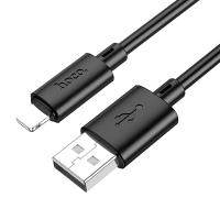 Кабель USB HOCO X88 Gratified USB - Lightning, 2.4А, 2 м, черный фото