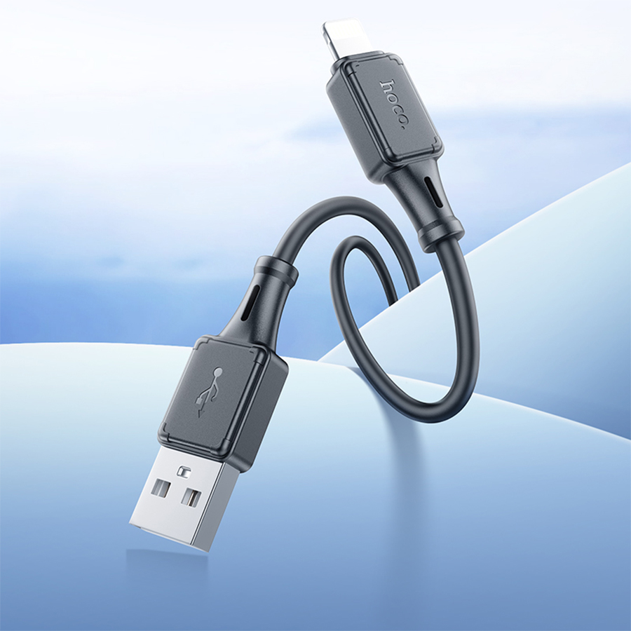 Кабель USB HOCO X101 Assistant USB - Lightning, 2.4А, 1 м, черный оптом недорого с доставкой Кабель USB HOCO X101 Assistant USB - Lightning, 2.4А, 1 м, черный фото