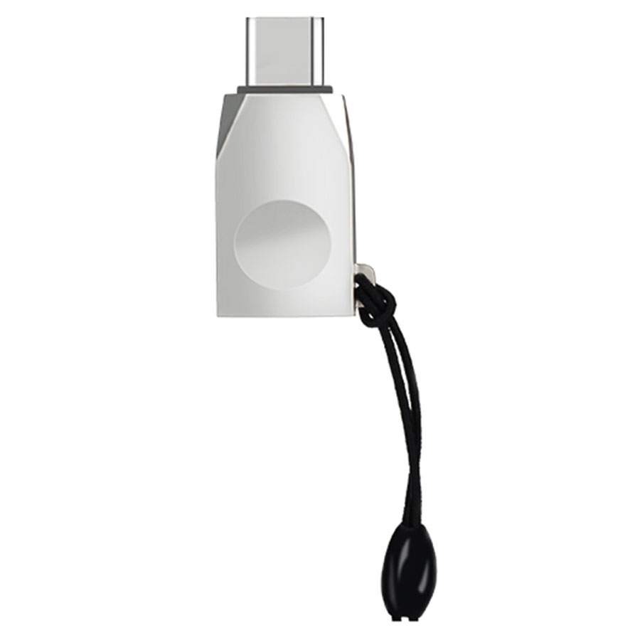 Переходник/Адаптер HOCO UA9 OTG Type-C (m) - USB3.0 (f), жемчужный никель фото