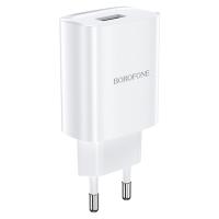 Сетевое зарядное устройство BOROFONE BN1 Innovative 1xUSB, 2.1A, белый фото